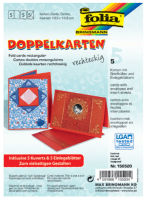 Logo Folia set de cartes doubles, 105 x 150 mm, bleu royal 57905122
