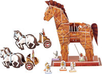Logo Puzzle 3d cheval de troie 9041
