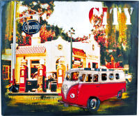 Logo Tableau bus hippie style vintage 7440