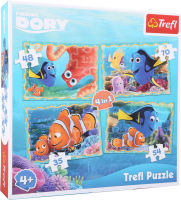 Logo Le monde de dory puzzle 4 en 1 10425