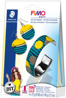 Logo Fimo soft kit de bijoux diy 'circle', durcissant au four 57890242