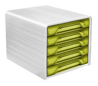 Logo Cep module de classement smoove happy, 5 tiroirs, blanc/vert 52535350