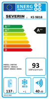 Logo Severin rfrigrateur de table ks 9818, volume: 137 l, blanc 96270043