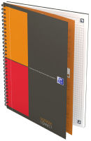 Logo Oxford cahier notebook i-connect spirale 160 pages 5x5 18,5x25cm (format tablette). couverture rigid 275026