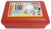 Logo Stabilo crayon aux talents multiples woody 3 en 1, �tui de 6 55500178