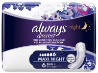 Logo Always discreet serviette pour fuites urinaires maxi night 6 6430544