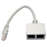 Logo Adaptateur rj45 mle / 2 rj45 femelle 4&5 clats 3507-245
