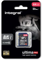 Logo Integral, produit r�f�rence : sdhc 64 go cl 10/80