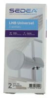 Logo Lnb twin universel  2 sorties 0,3db , avec cacpuchons etanche 670102