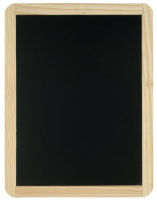 Logo Jpc ardoise en bois, uni, (l)260 x (h)340 mm, couleur: noir 61031039