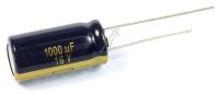 Logo 1000uf-16v elco radial pan 105� 10x20mm. rm=5,0mm. -rohs conforme- g945133