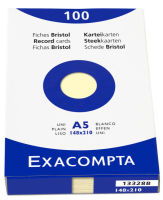 Logo Exacompta fiches bristol, a5, uni, orange 8700881