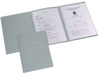 Logo Elba bewerbungsmappe metallic, karton 320 g/qm, silber 61013674