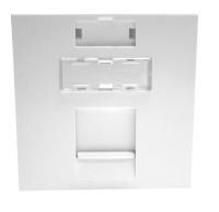 Logo Module 45x45 1 port blanc ngc1551