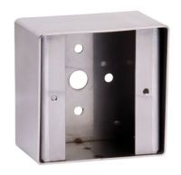 Logo Boitier applique gamme poussoir inox sur plaque carre pbhi2