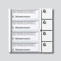 Logo Module 4 touches d'appel argent tm612-4sm