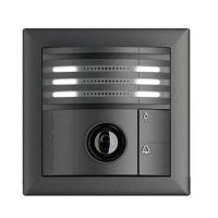 Logo Portier ip coul 6mpx 180 gris fonceint/ext - poe-30 a +50 c/inclus microsd 4go/ip65/sip mx-bus t26b-6d016-d