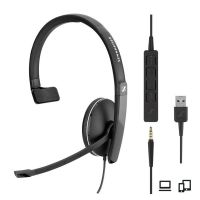 Logo Casque filaire usb sc 135 jack 3,5mmmonaural + call control  adapt 508316