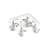 Logo [i-l-77918] plafonnier lunare gu10 4 ampoules  (avec ampoule)